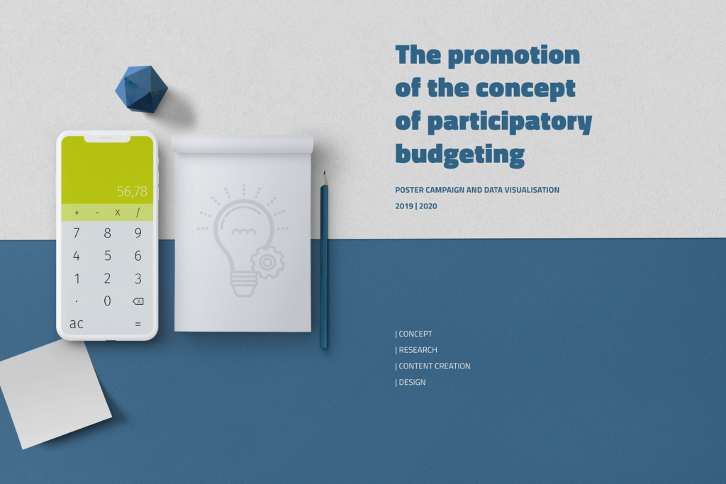 The promotion of the concept of participatory budgeting - poster campaign and data visualisation