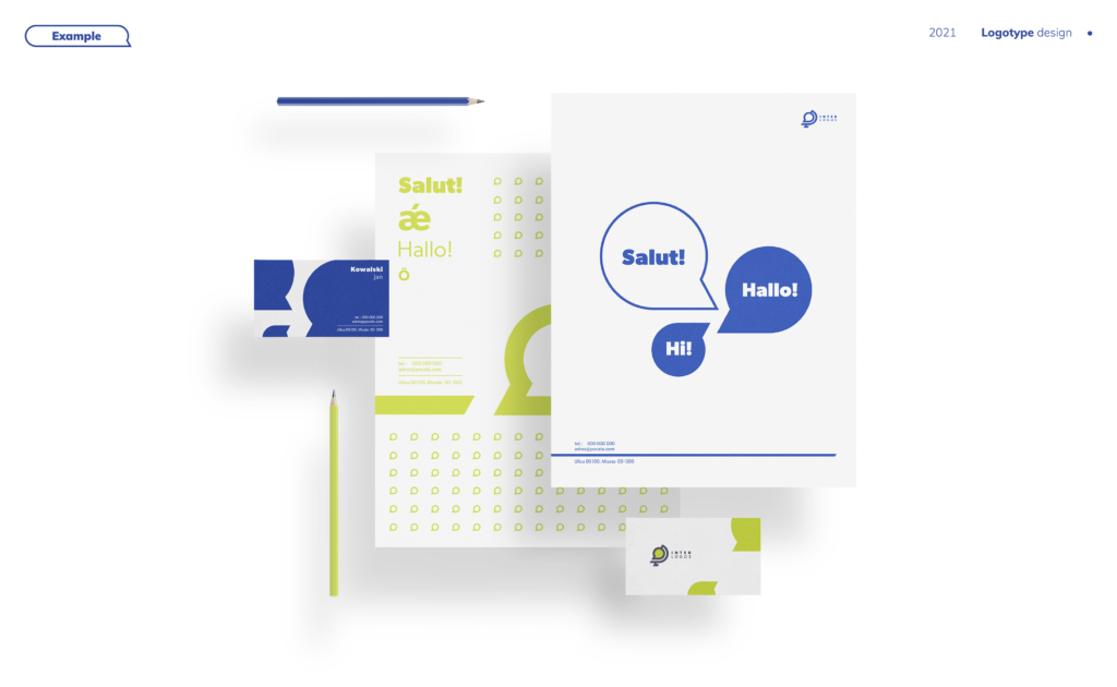 Branding of a travel agency providing travel and translation services